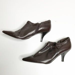 NINE WEST | Low Heel Ankle Booties